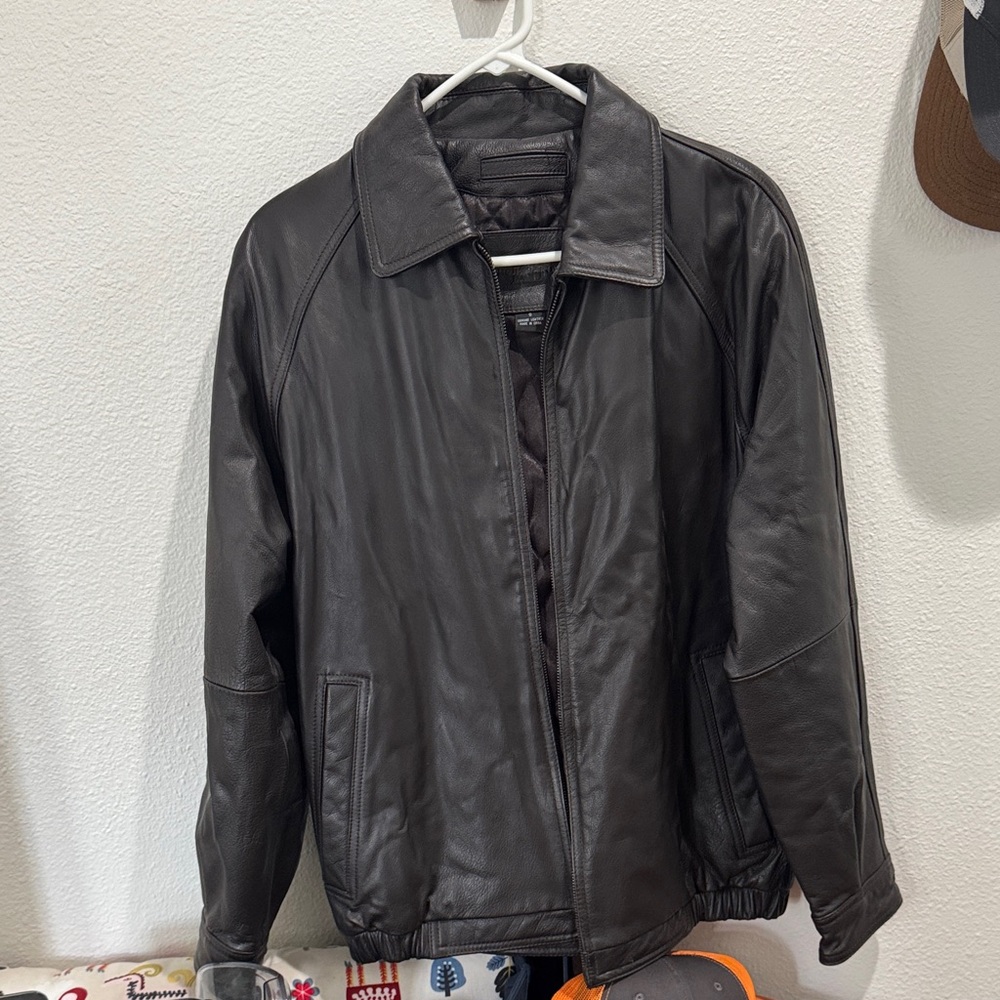 Men's Black Leather Jacket